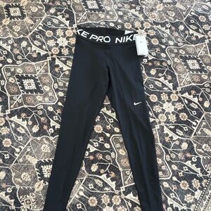 Nike Pro Kids Black Leggings
